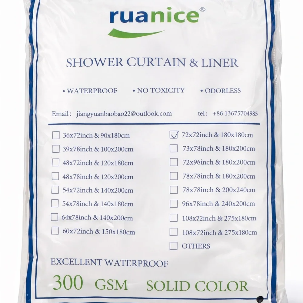 NEW 72x72 Black White Shower Curtain Modern Tassel Bathroom Decor